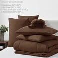 thumbnail image 6 of Queen Comforter Set, Dark Grey 7 Pieces Bed in a Bag All Season Bedding, with Stitch Quilted Comforter Flat Sheet Fitted Sheet Pillowcases, 6 of 9