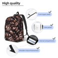 thumbnail image 5 of Balery Coffee Bean Vintage Canvas Backpack for Men and Women - Large Capacity, Durable Travel Laptop Bag for School, Work, Hiking, and Outdoor Activities, 5 of 7