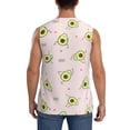 thumbnail image 4 of Bixox Men's Avocado Doing Sport Yoga Printed Shirt Sleeveless Fitness Tank Top-Large, 4 of 7