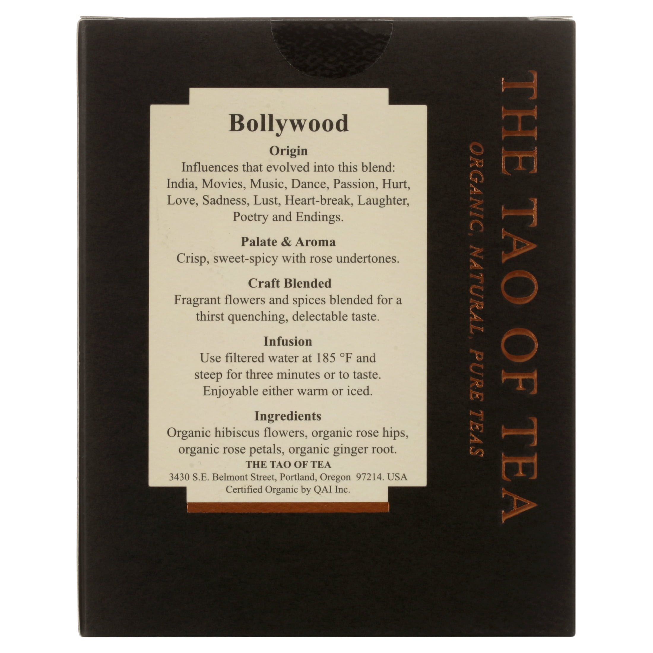 The Tao Of Tea Organic Bollywood Hibiscus Rose Herbal Tea Bags 15 Ct Walmart Com Walmart Com