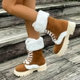 thumbnail image 2 of European Snowflake Pattern High Boot Thickened Wool Flat Bottom Boots for Women's Winter Wear, 2 of 9