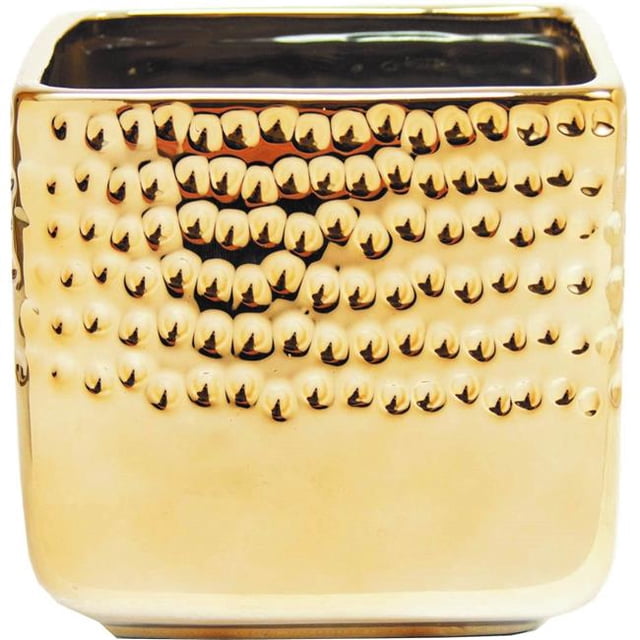 Hammered Gold Planter