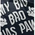 thumbnail image 5 of My Big Brother Has Paws Romper Boys or Girls Infant Baby Brisco Brands 6M, 5 of 7