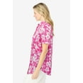 thumbnail image 3 of Woman Within Plus Size Short-Sleeve Cotton Campshirt, 3 of 5