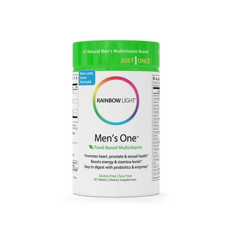 rainbow light men s one multivitamin 30 tab walmart com rainbow light men s multivitamin
