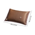 thumbnail image 3 of Linnome Summer Ice Rattan Pillowcase Double Sided Cooling Breathable Ice Silk Pillow Cover with Ginkgo Embroidery Washable 23x15.7 Inch, 3 of 6