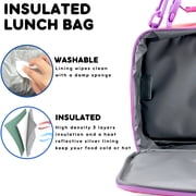 J World Girls Cody Insulated Kids Lunch Bag with Shoulder Strap, Confetti