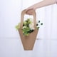 thumbnail image 5 of Zhuge Bolsas de embalaje para cajas de regalo, bolsas de regalo con ventana transparente, flores, recuerdos, bolsas de embalaje para muñecas (marrón, grande), 5 of 5