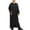Black, variant on Boy's Muslim Thobe Arab Islamic Kaftan Half Zip Embroidered Robe Islamic Arabic Abaya Ethnic Dress With Pockets