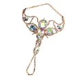 thumbnail image 3 of Pulsera de danza del vientre con cadena, joyería brillante, accesorios de disfraz para mujer con diamantes de imitación Oro, 3 of 8