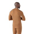 thumbnail image 2 of Smartwool Men's Classic Thermal Merino Wool Base Layer — Long Sleeve Crew (Slim Fit), Fox Brown Heather, Small, 2 of 3