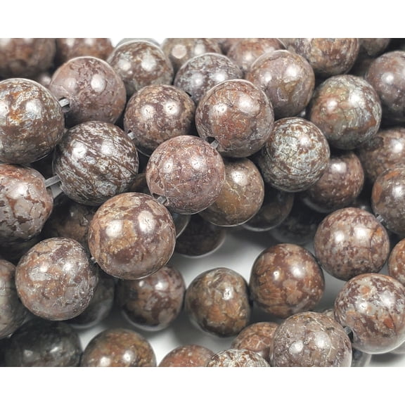 12mm Chocolate Jasper Round Beads Genuine Gemstone Natural Jewelry Making