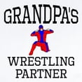 thumbnail image 2 of CafePress - Grandpas Wrestling Partner Body Suit - Long Sleeve Cotton Baby Bodysuit, 2 of 4