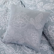 Modern Threads Olivia 8-Piece Reversible Adult Unisex Bed in a Bag, Gray Floral, Full