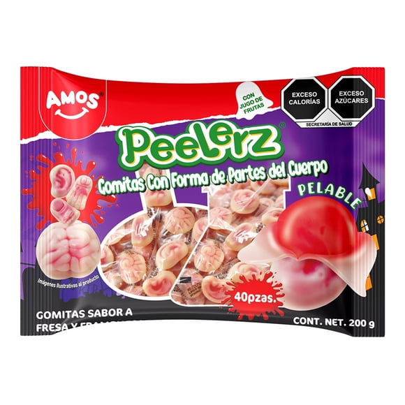 Gomitas Amos Peelerz Partes del Cuerpo 200 g