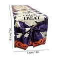 thumbnail image 3 of Hvmvliv 12x71 Inch Halloween Table Runner with Large Bow Decoration for Hallows Eve Holiday Kitchen Dining Table Party Decor Multicolor, 3 of 6