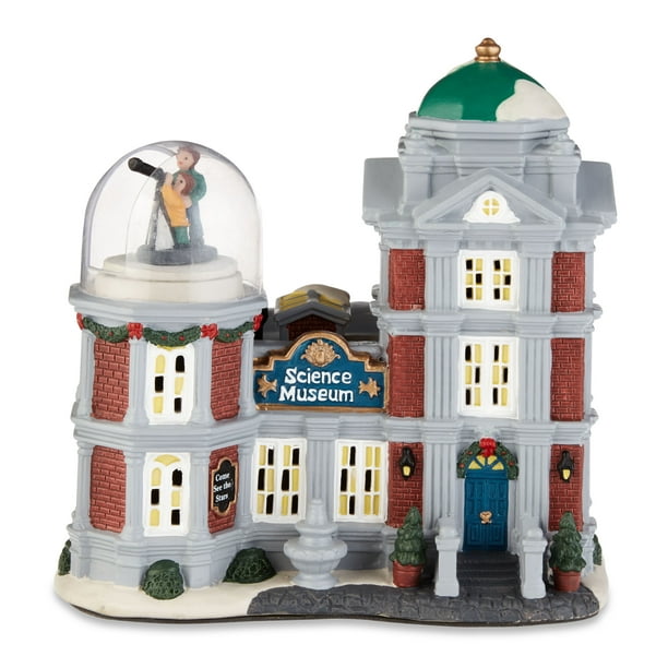 Holiday Time Christmas Village Indoor Decor MultiColor Science Museum