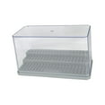thumbnail image 3 of Caja de exhibición de figuras, almacenamiento transparente para el hogar, estuche de exposición acrílico, escaparate de protección para figuras de s, organización de tres pasos gris, 3 of 10