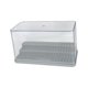 thumbnail image 3 of Vitrina de figuras, estante de vitrina acrílica, organizador de soporte de almacenamiento, escaparate de protección transparente para modelos coleccionables de muñecas tres pasos gris, 3 of 8