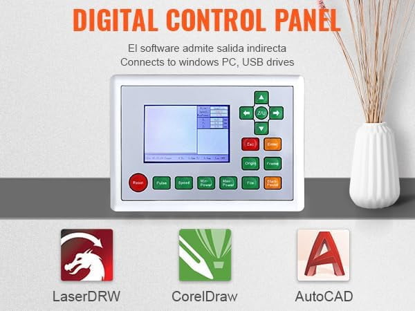 SHENGJINSH 80W CO2 Laser Engraver, 20" x 28" Laser Cutter Machine with 2-Way Pass Air Assist & Built-in 6L Water Tank
