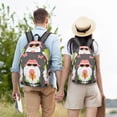 thumbnail image 6 of Lsque Summer Gnome 1 Pattern Canvas Daypack, Durable Backpack, High-quality Versatile Backpack,Vintage Compact Backpack-Medium, 6 of 6