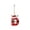 Red-D, variant on Yooshoverk Christmas Initial Letter Pendant Reindeer Themed Acrylic Hanging Ornament For Holiday Celebrations Home Decor Red-S 3.94*3.15In