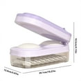 thumbnail image 4 of PpgejGEK Dumpling Maker Tool Set with Rolling Pin Press and Storage Box Multi Function Dumpling Wrapper Press Dough Rolling Tool for Home Kitchen Pasta Making 27x13x10.5cm, 4 of 5