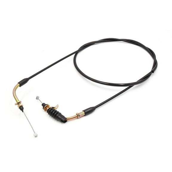 Unique Bargains Black Rubber Coated Motorcycle Motorbike Throttle Cable Wire for Yamaha JOG