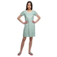 thumbnail image 2 of Moomaya Chemise de Nuit d'Allaitement à Boutons pour Femmes Imprimée, 2 of 5