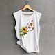 thumbnail image 4 of Camisetas sin mangas para mujer, chaleco fino de verano con estampado de margaritas y girasoles, chaleco sin mangas de manga corta, Jersey holgado informal, camisetas tipo túnica Fridja  qr1850, 4 of 6