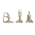 thumbnail image 2 of Yoga Poses Lady Statues, Collectible Figurine Sculpture Decoration Ornament for Home, Yoga Studio, Meditation Room Art Decor(Coffee), 2 of 6