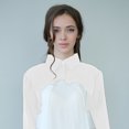 thumbnail image 3 of STRANDCHIC Women's White Lace Cotton Shrug, Short Sleeve Open Front Cardigan, Lightweight Feminine Sun, 3 of 7