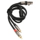thumbnail image 5 of Cable XLR a Doble Y Adaptador XLR Hembra a Doble Macho Divisor Y Cable de Interconexión Estéreo Desequilibrado Compatible con Receptor AV DVD VCD 1m/33ft, 5 of 8