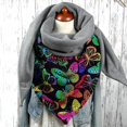 thumbnail image 4 of Bufanda con estampado de mariposas para mujer, bufanda multiusos a la moda, 4 of 5