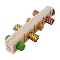 FITYLE Parrot Chewing Bird Stand Bird Training Toy Cage Bite Toys Puzzle Toy for Budgies Parakeet Lovebirds Cockatiel , Colorful