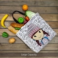 thumbnail image 4 of style1 Las bolsas de asas grandes respetuosas del medio ambiente del viaje para las mujeres para la bolsa de asas de Shoppingcanvas con la cremallera, 4 of 4