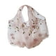 thumbnail image 3 of Bordado Bolso de flores Almacenamiento de bolsas de comestibles reutilizables para una casa de vacaciones Rosa, 3 of 8