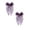 Purple, variant on Halloween Mesh Hair Bow Clips 2‑Pack, Spider Web Tulle Bow Barrettes, Halloween Costume Hair Accessories for Women Party Dress‑up