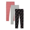 The Children's Place Big Girl 3-Pack Legging Set, Sizes XS-XXL