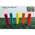thumbnail image 2 of A99 Golf Wedge Tee Mixed Color 24pcs Plastic Tees Golf Practice Training Accessories 70mm, 2 of 5