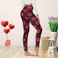 thumbnail image 2 of Hwmodou Feamle Legging Women'S Yoga Leggings Valentine Day Printing Casual Comfortable Home Leggings Workout Sports Slacks Woman, 2 of 4