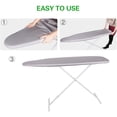 thumbnail image 6 of Silicone Ironing Board Cover, Heavy Duty Scorch and Stain Resistant Iron Pad, Thick Padding, Large and Standard Boards, Elastic Edge, 15x54(Iron Board not included), 6 of 8