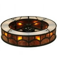 thumbnail image 3 of Meyda Tiffany 114414 44.5" W Mission Hill Top Chandel-Air Pendant / Fan Combo - Bronze, 3 of 5