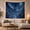 Blue Winged Dragon, variant on Blue Dragon Flying Above a Moonlit Forest, Dramatic Fantasy Style for Dragon Lovers, Mythic Wall Art, Housewarming Gift, Tapestry Wall Hanging for Bedroom and Living Room