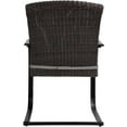 thumbnail image 6 of Grand Patio Outdoor Wicker Bistro Chairs - Set of 2, Gray, 6 of 7