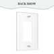 thumbnail image 4 of Panel de interruptores de pared con marco romano de cuero simple y luces de conmutación SF 49erss, interruptor de luz simple, doble o con tirador, 4 of 8