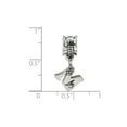 thumbnail image 2 of 925 Sterling Silver Reflections Letter M Dangle Bead; for Adults and Teens; for Women and Men, 2 of 2