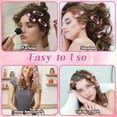 thumbnail image 4 of 12 Pcs Sponge Hair Rollers,Small Foam Heatless Curls Rollers for Short Long Hair,Flexible Sleeping Hairdressing Curler for Women Hair Styling(0.78 x 2.64 inch,Random Color), 4 of 8