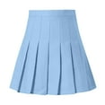 thumbnail image 4 of Ediodpoh Skirts for Women High Waist Pleated A Line Mini Skirt Casual Slim Tennis Skirt Mini Skirts Sky Blue XXXL, 4 of 4