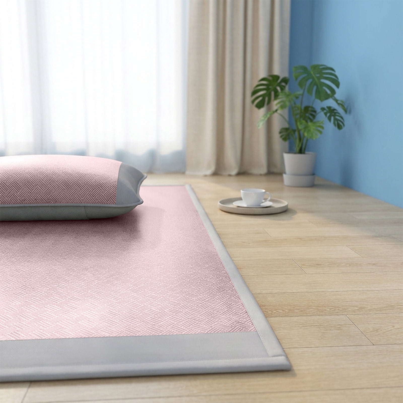 Ice Silk Fitted Bed Sheet - Cooling Mattress Cover for Summer - Soft Foldable Bed Protector - Breathable Polyester Sheet for Crib, Twin, Full Bed - Machine Washable Bedding for Home, Dorm, Guest Room